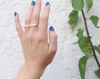 Double Finger Ring in Silver - sterling silver two finger ring - sterling silver double finger ring - comfortable double finger ring