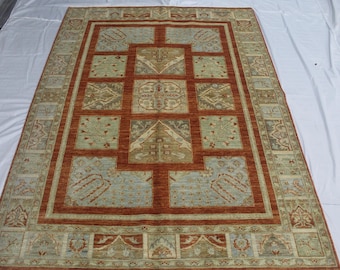 5x7ft Handmade Chobi Rug / Oriental Oushak Style Carpet / Classic Cotom color palette/LivingRoom,Office,