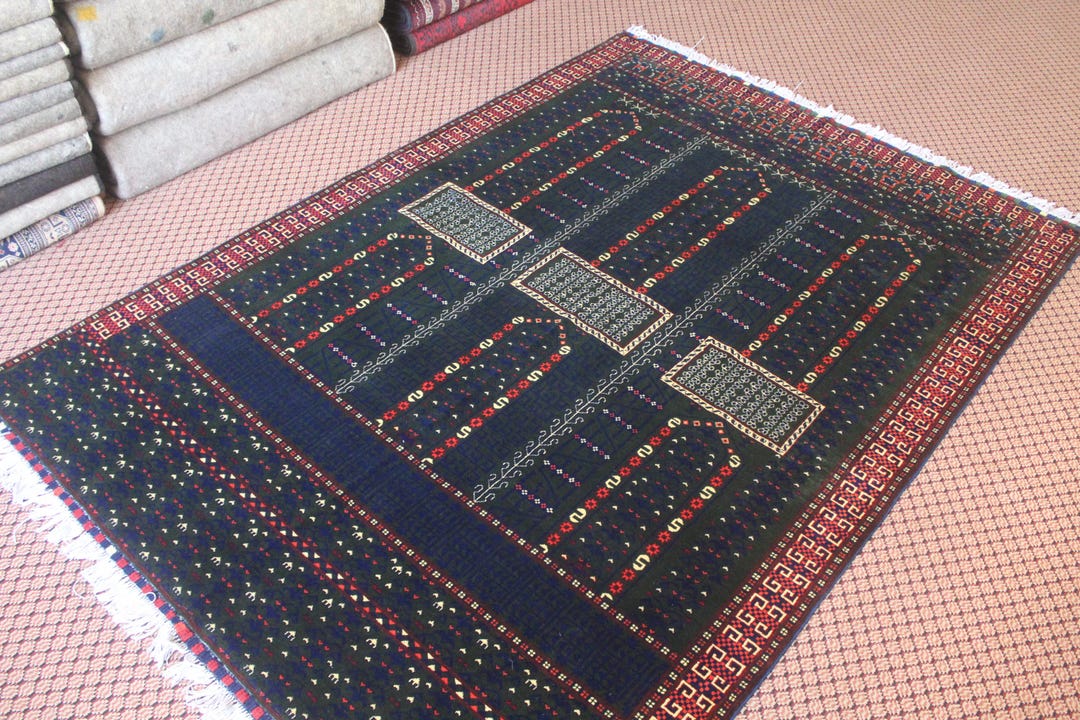 Pardaye Turkmen Rug,8x5.7ft,handmade,crafts Knotted Rugs,traditional or ...