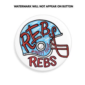 Ole Miss Game Day Buttons | Gameday Pins | College Football | Tailgate Pins | Rebels Gameday Pinback Buttons | University of Mississippi