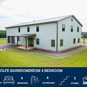 PL-62304 Wolfe Barndominium House Plans