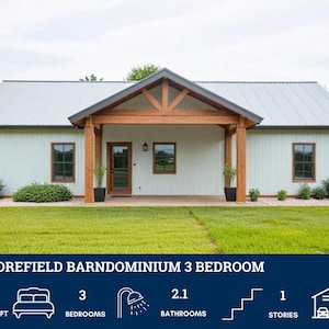 PL-62303 Gorefield Barndominium Husplaner