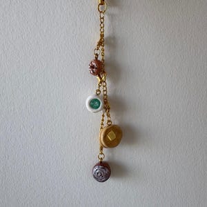 Porte-clés à breloque Matin doux | Pâte polymère faite main | Petit déjeuner de charme | Joli cadeau pour elle | Épingle et galet