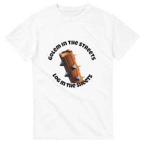 Camiseta de Clash Royale: Gólem en las calles, registro en las sábanas - Camiseta divertida para gamers