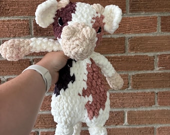 Crochet Cow Lovey: Handmade