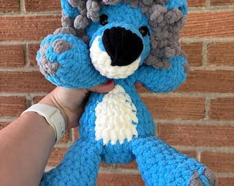 Detroit Lions themed Stuffed Animal Lion