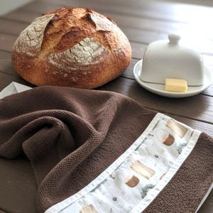 Toalla de cocina decorativa tejida a mano de algodón, toallas de cocina de estilo rústico, regalo para panaderos, panaderos, regalo para granjeros, decorativas, hechas a mano.