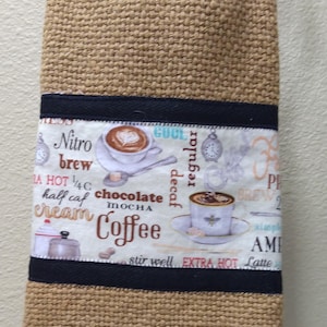 Kaffeehandtuch, handgewebt aus Baumwolle, Fingertücher für die Spüle, Landhausstil, Einzugsgeschenk für Kaffeeliebhaber, Merchandise-Artikel, Gastgeschenk