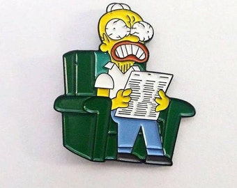 The Simpsons Angry Dad Pin