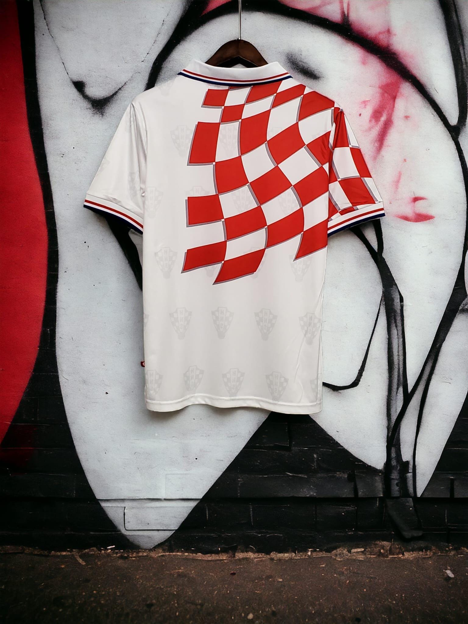 1998 Croatia Home Retro Football Shirt World Cup France 98 Suker
