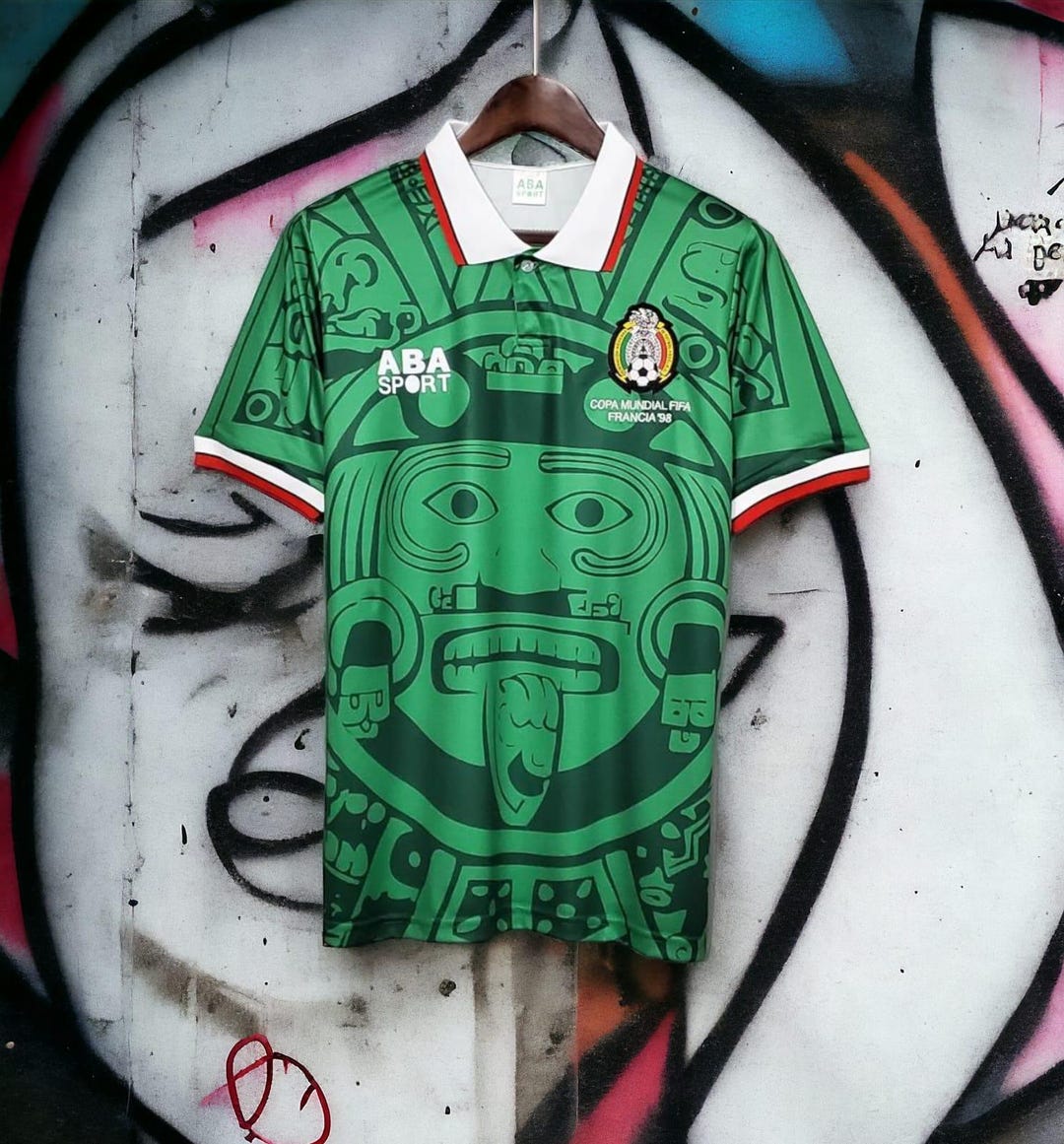 1998 Mexico World Cup Retro Football Shirt - Etsy