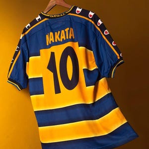 PARMA A.C Joy 中田 サッカーシャツ チャンピオン イタリア製 M Champion Parma International Club Soccer Fan Apparel and