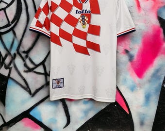 1998 Croatia home retro football shirt world cup france 98 Suker