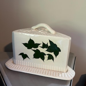 Vintage Ceramic Cheese Keeper Dish