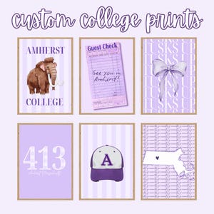 CUSTOM College Digital Prints | Cute Dorm Decor | Made-to-Order Prints | College Dorm Decorations | Posters for College Dorm | Trendy Prints