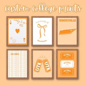 CUSTOM College Digital Prints | Cute Dorm Decor | Made-to-Order Prints | College Dorm Decorations | Posters for College Dorm | Trendy Prints