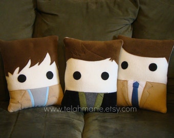 cushion plush pillow Sam Dean | Etsy Supernatural Sam & Dean Body Pillow