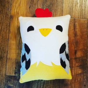 Rooster, chicken, pillow, plush, cushion, nursery decor