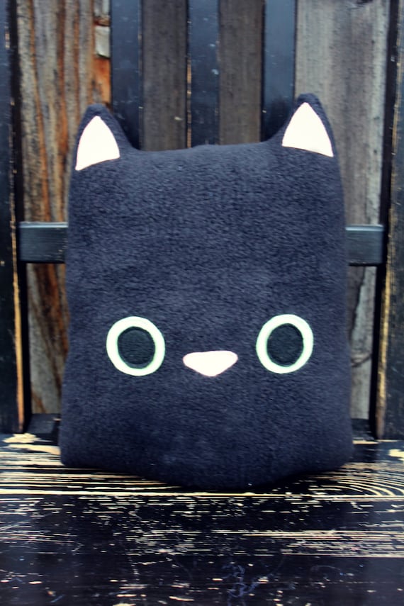 Halloween Black Cat Plush Trick or Treat Etsy