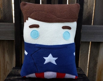 Captain America pillow, plush, cushion, gift