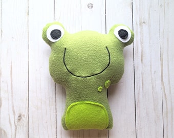 Frog plush, nursery decor, stuffed frog