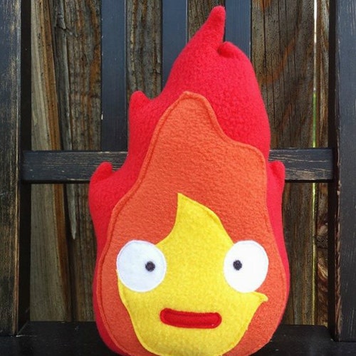 Calcifer, Pillow, plush, cushion, gift, Howl's moving castle