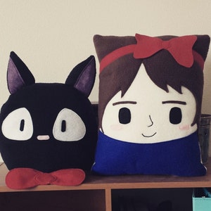 Kiki&#39;s delivery service, Kiki and Jiji, pillow, plush, cushion