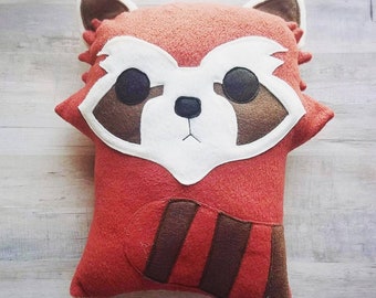 Red Panda pillow, plush, cushion, nursery decor