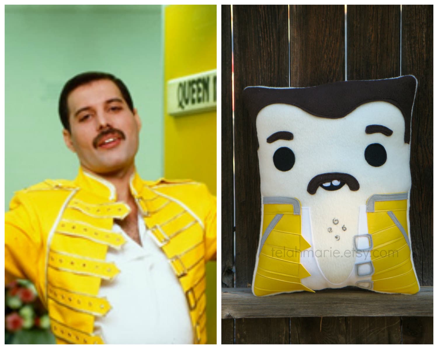 Freddie Mercury Pillow Queen Plush Pillow Etsy UK