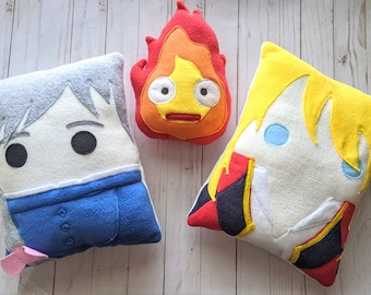 Howl pillow set, throw pillow, anime, nursery decor