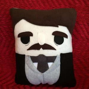 Edgar Allan Poe, Pillow, cushion, plush, Poe