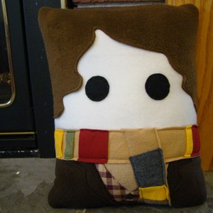 4th Doctor pillow, Tom Baker pillow, plush, cushion