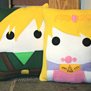 Zelda, Legend of Zelda plush pillow, throw pillow