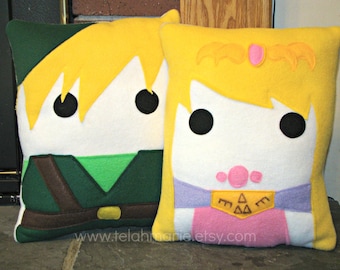 Zelda, Legend of Zelda plush pillow, throw pillow