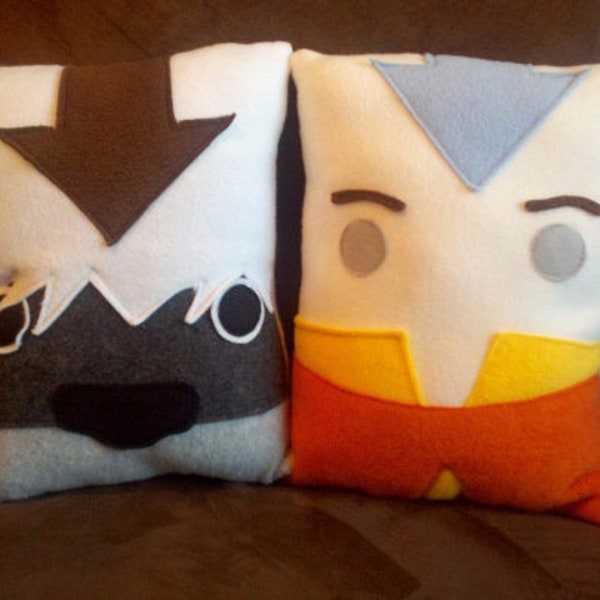 Aang, Appa, Zuko pillow, cushion, plush