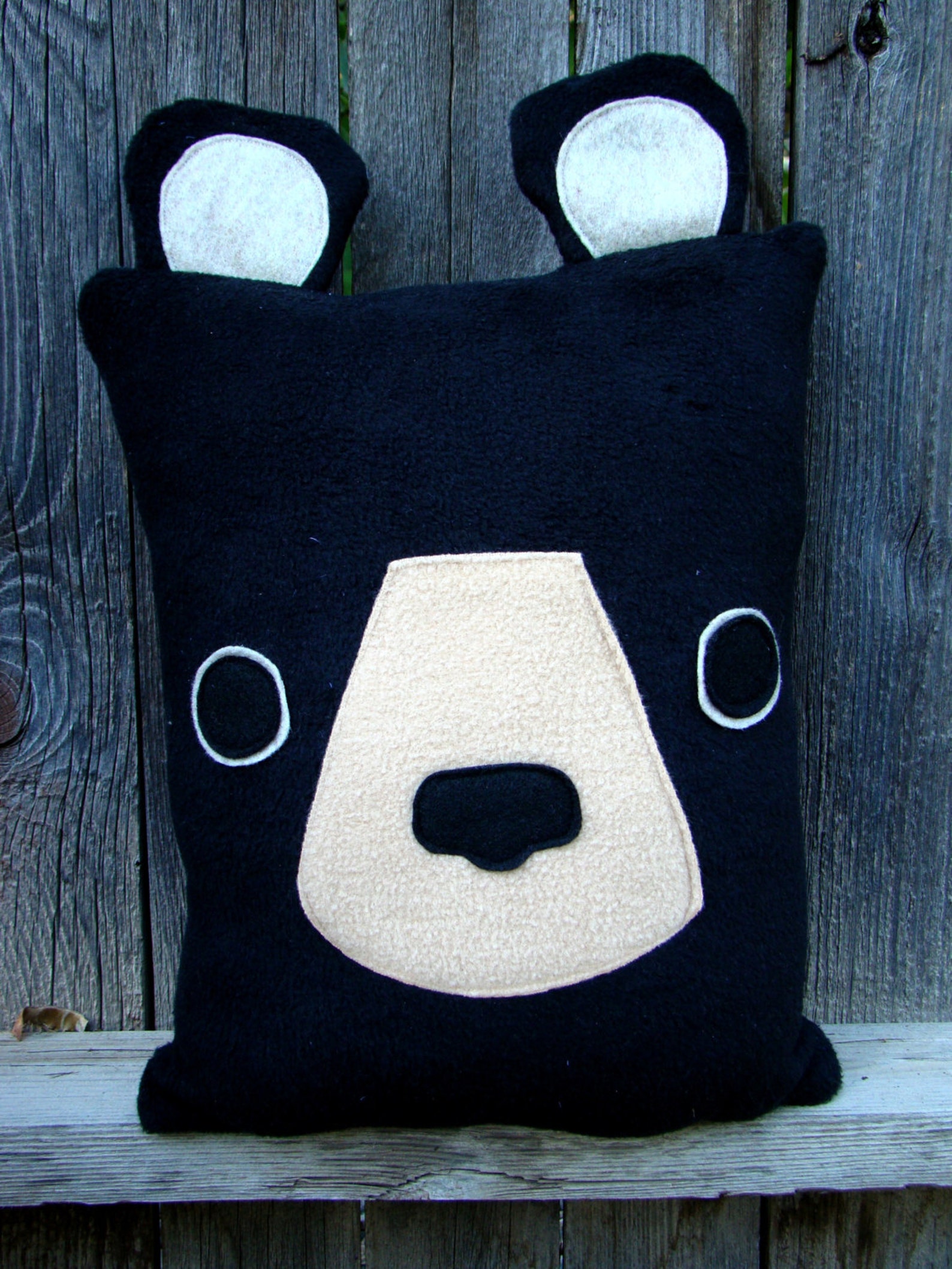 Bear Pillow Brown Bear Black Bear Woodland Throw Pillow Etsy