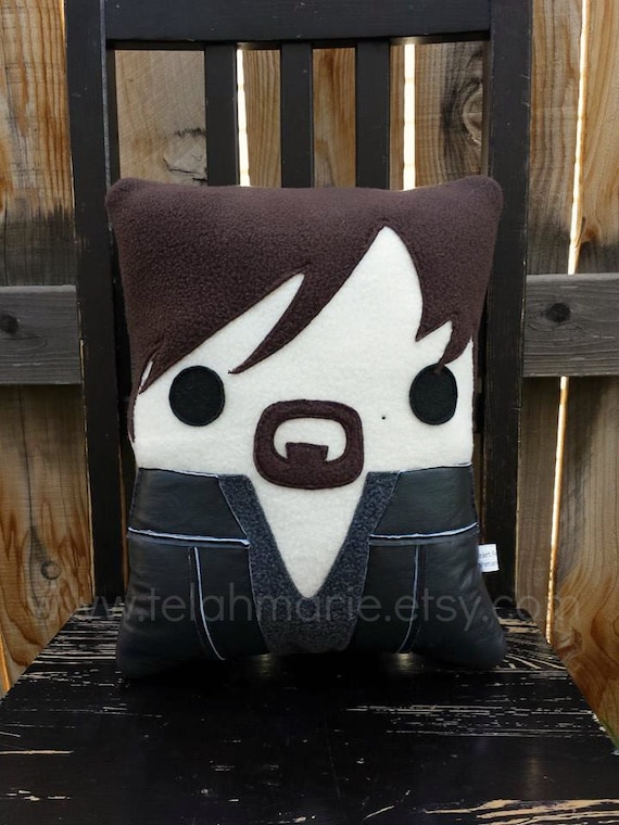 Daryl Dixon The Walking Dead Inspired Pillow Plush Cushion Etsy