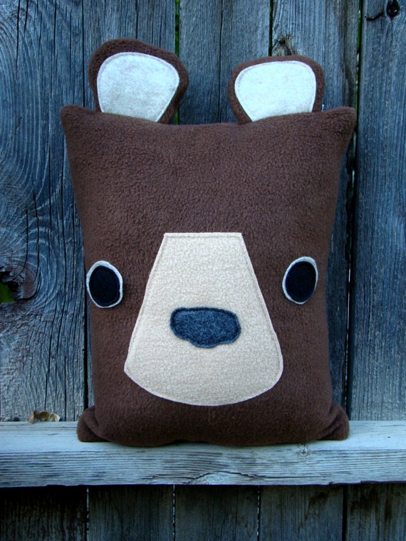 Black 2025 bear pillow