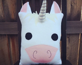 Unicorn pillow, cushion, plush