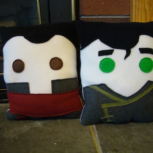 Legend of Korra, Mako and Bolin inspired, throw pillows image 1