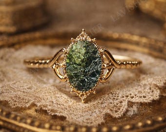 Anillo de moldavita, anillo de moldavita oculto, anillo de moldavita único, anillo de meteorito, moldavita auténtica, anillo hecho a mano, regalo de Navidad, regalos, anillo
