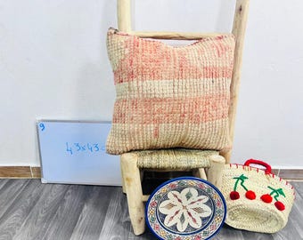Vintage Moroccan Pillow-  Pillowcase - Handmade pillow -43cmx43cm
