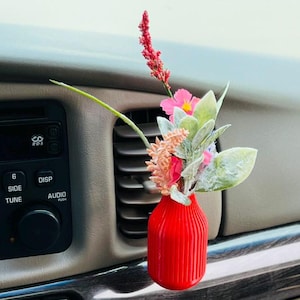 Boho Car Vent Planter Vase | Cardening | Eco-Friendly Vehicle Decor | Universal Mount Car Truck RV UTV Accessories | Make Great Gift Ideas
