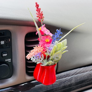 Boho Car Vent Planter Vase | Cardening | Eco-Friendly Vehicle Decor | Universal Mount Car Truck RV UTV Accessories | Make Great Gift Ideas