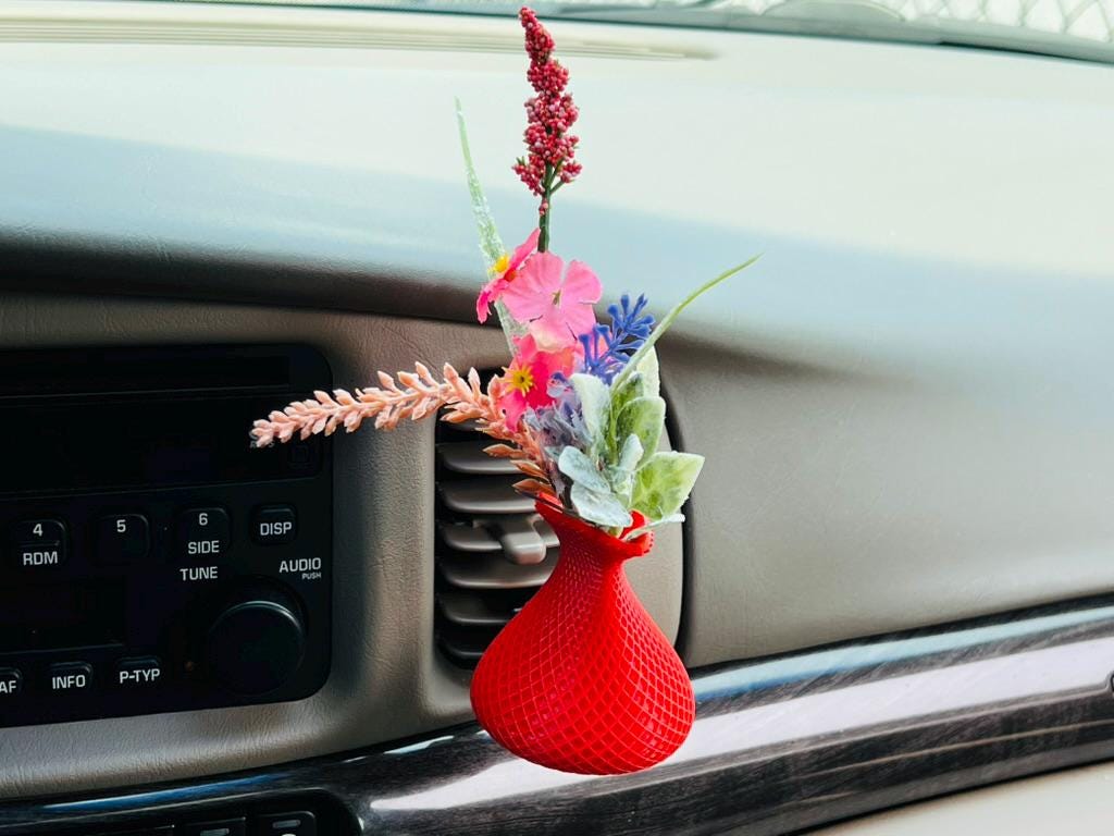 Boho Car Vent Flower Vase Accessories | Cardening | Vehicle Decor