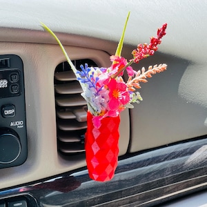 Boho Car Vent Planter Vase | Cardening | Eco-Friendly Vehicle Decor | Universal Mount Car Truck RV UTV Accessories | Make Great Gift Ideas