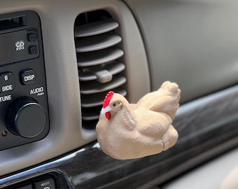 Accesorio para ventilación de coche con forma de pollo / Bonitos accesorios para salpicadero / Montaje universal