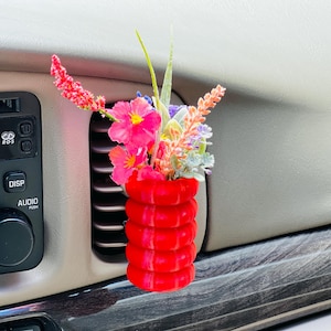 Boho Car Vent Planter Vase | Cardening | Eco-Friendly Vehicle Decor | Universal Mount Car Truck RV UTV Accessories | Make Great Gift Ideas