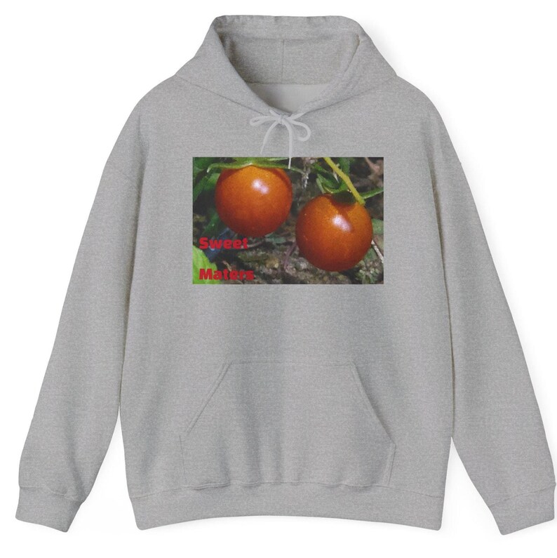 Tomatträdgård Fotohuvtröja – Mysig unisex-tröja Sport Grey