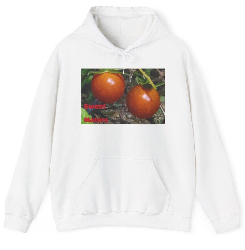 Tomatträdgård Fotohuvtröja – Mysig unisex-tröja White